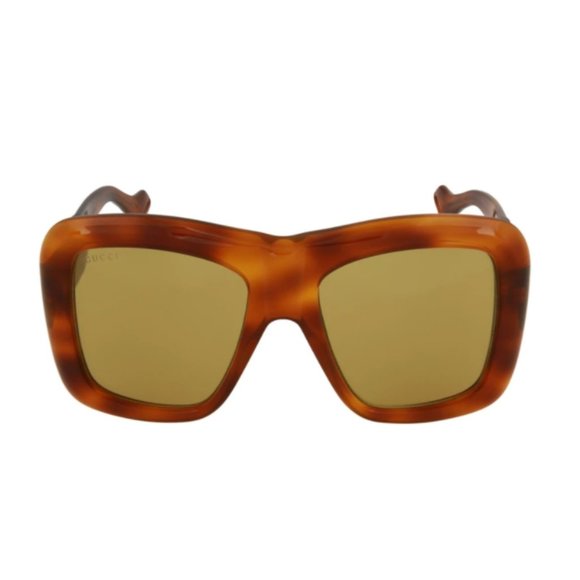Gucci Brown Thick Havana Sunglasses